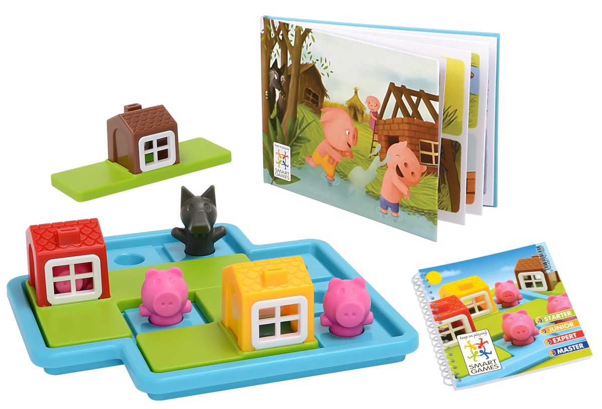 Smart Games trois petits cochons Deluxe Kids Logique Puzzle Board Game 