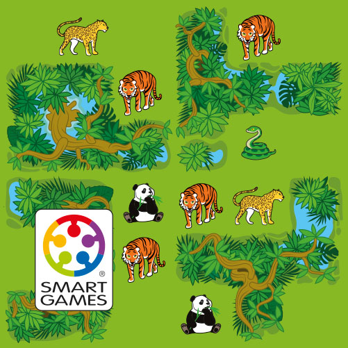 Smart Games Dschungelabenteuer 1 Spieler ab 7 Jahren SG105 Kinderspiel 