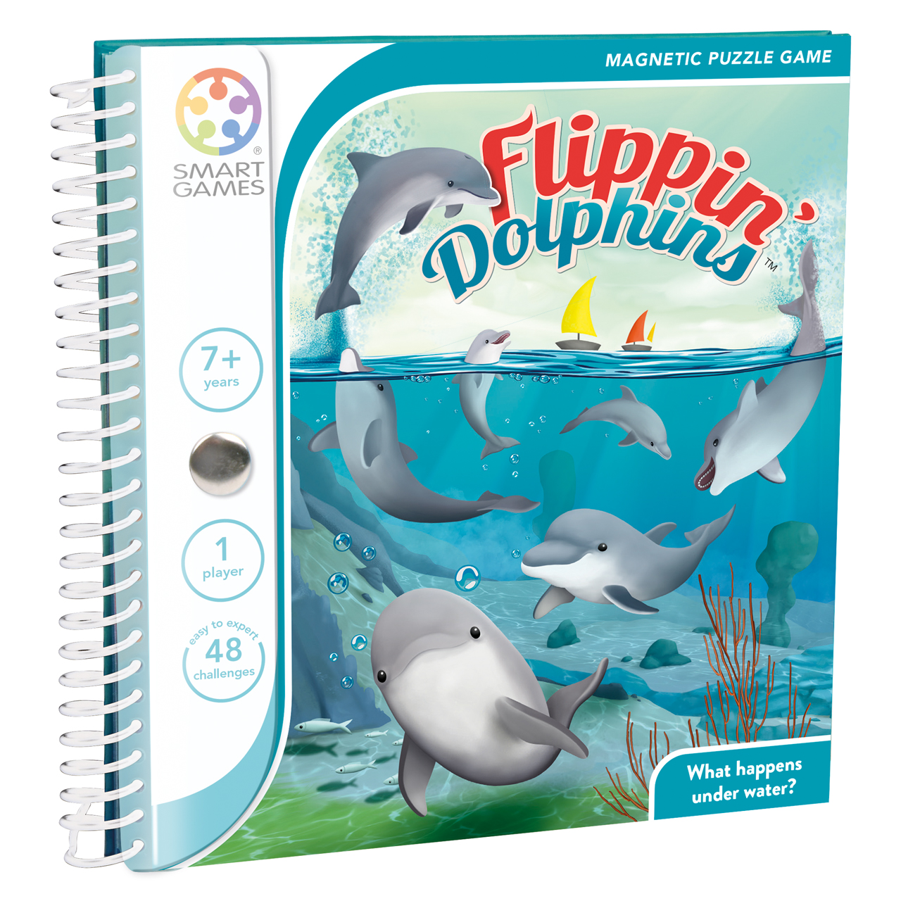 smartgames flippindolphins MULTI packaging - Leuke educatieve spelletjes voor kinderen vanaf 6 jaar & WIN