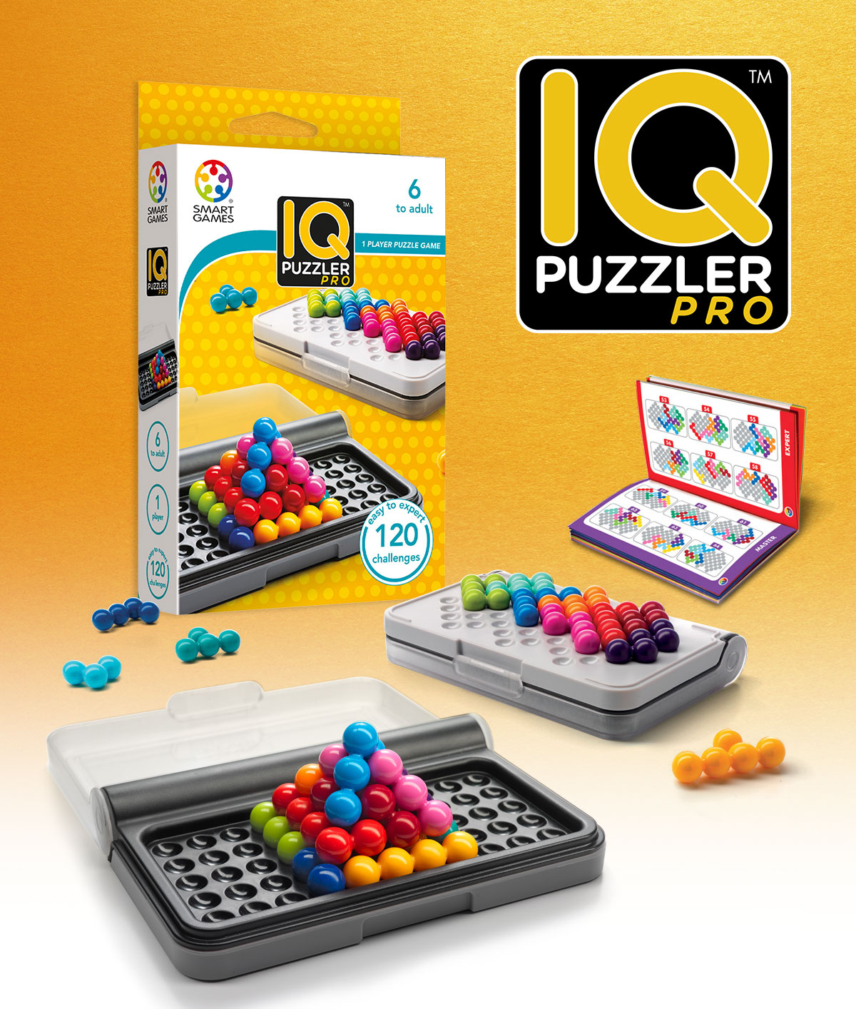 Smart Games-IQ-Puzzler pro amarillo Artículo nuevo 