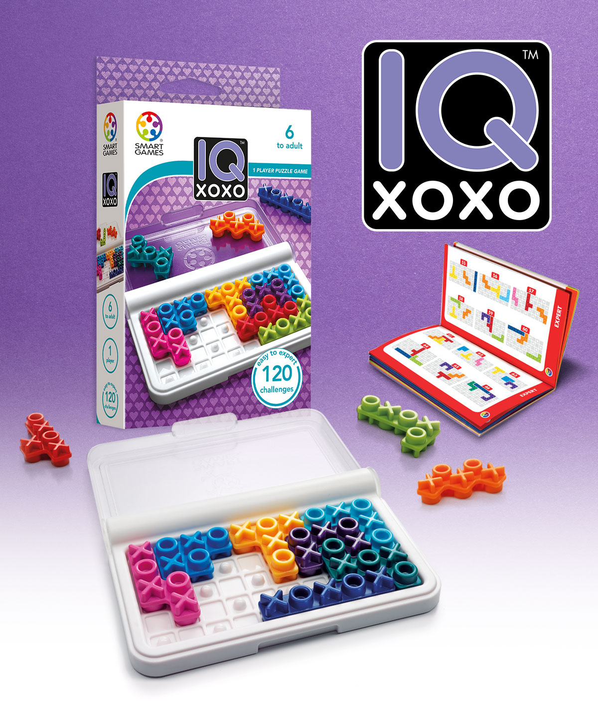 Smartgames IQ Xoxo-un jugador cerebro Teaser 