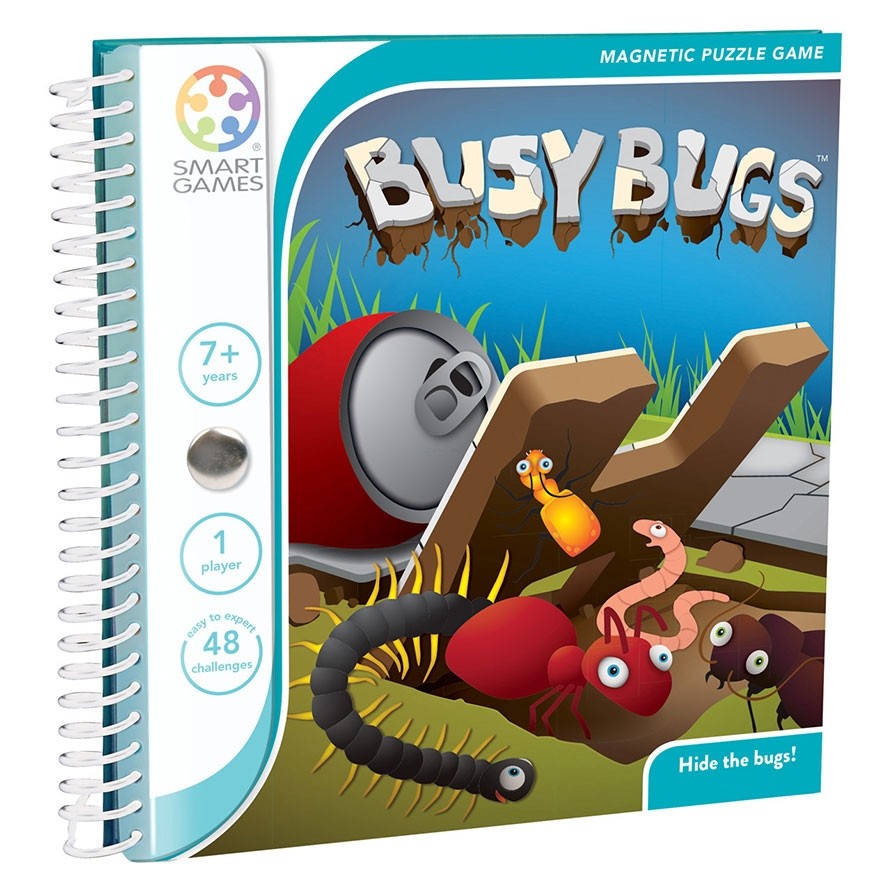 SmartGames Busy Bugs Magnetic Puzzle Travel Game One Player Ages 7 Years+ 