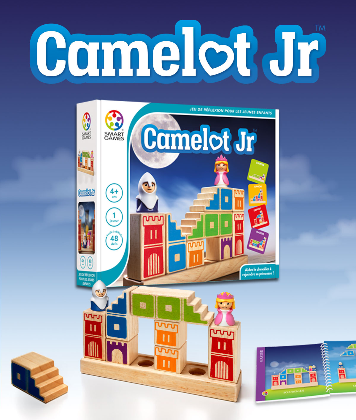 Smart games - casse-tête camelot junior Smartgames : King Jouet, Jeux de  réflexion Smartgames - Jeux de société