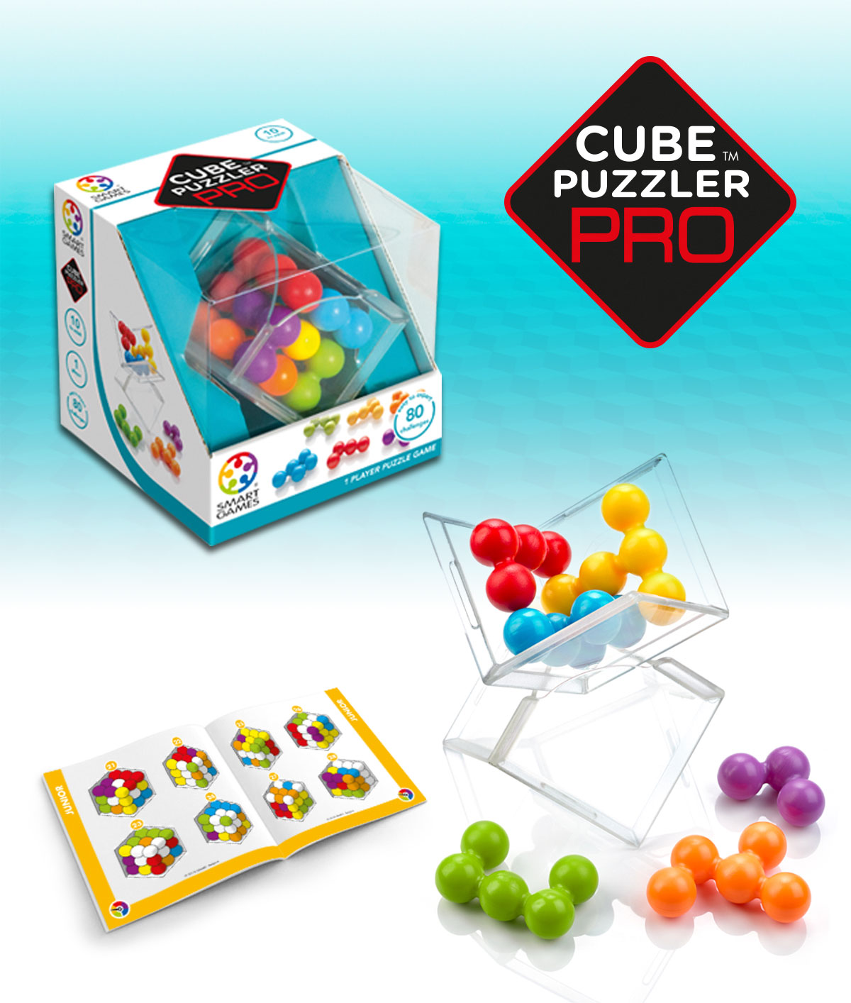HC303 3D Puzzle by Smart Games Happy Cube Pro 2D