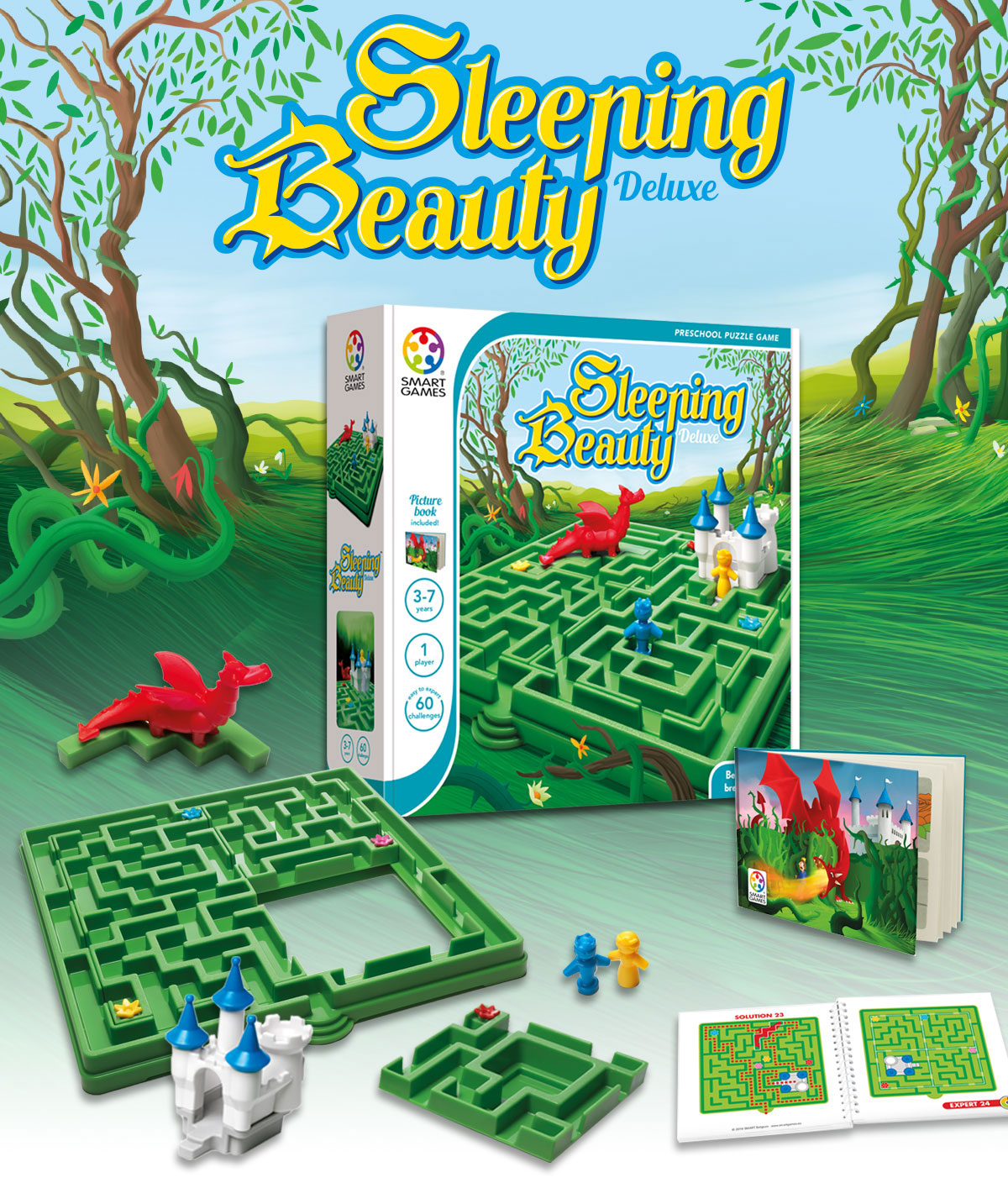 SmartGames Sleeping Beauty Deluxe Puzzle Game for Ages 3+