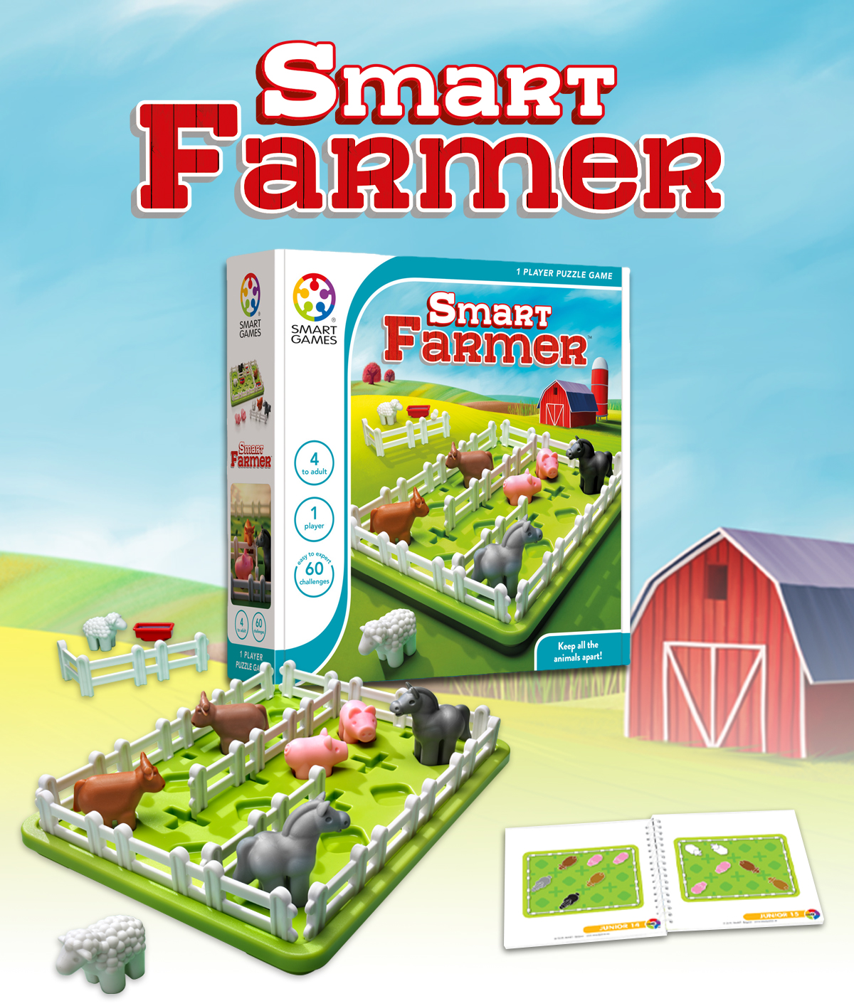 SmartGames Smart Farmer One Player Puzzle Game for sale online